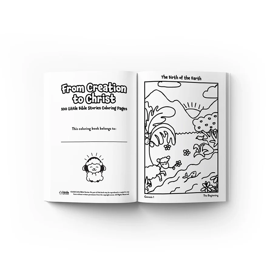 100 Coloring Pages - From Creation To Christ (DIGITAL) - Image 2